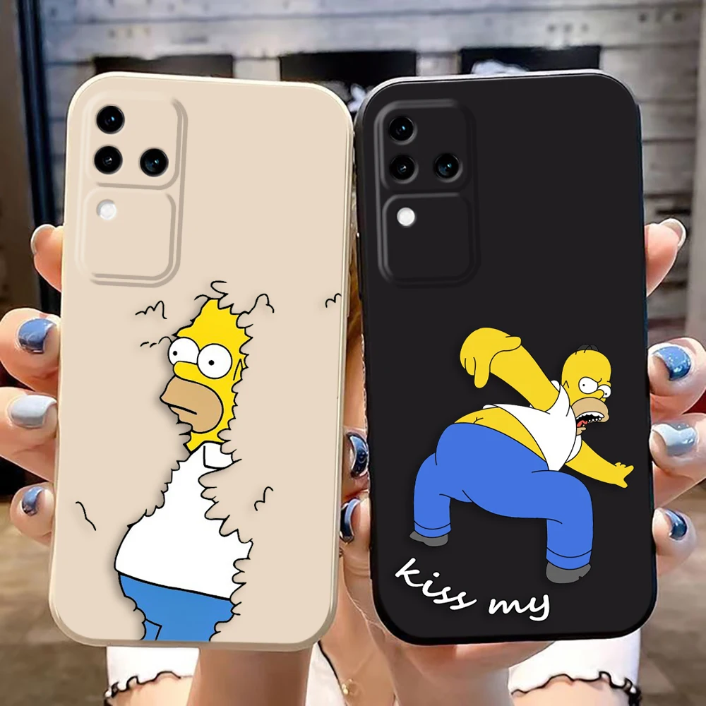 

Cartoon Funny The S-Simpsons Phone Case For VIVO S1 S12 S15 S16 S17 V15 V17 V20 V21 V21E V23 V23E V25 V27 V27E V29 V30 V30E Case