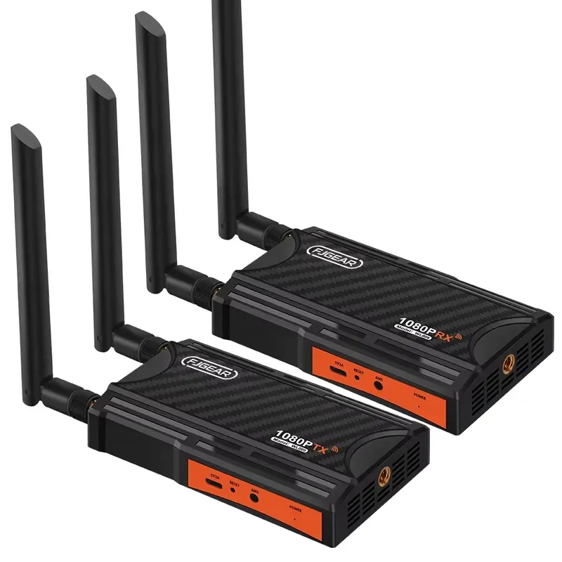 1080P Wireless HD Extender (Transmitter & Receiver) Plug-and-Play for Tablets, Laptops, PCs to Projector 1 Tx to 4 Rx Easy