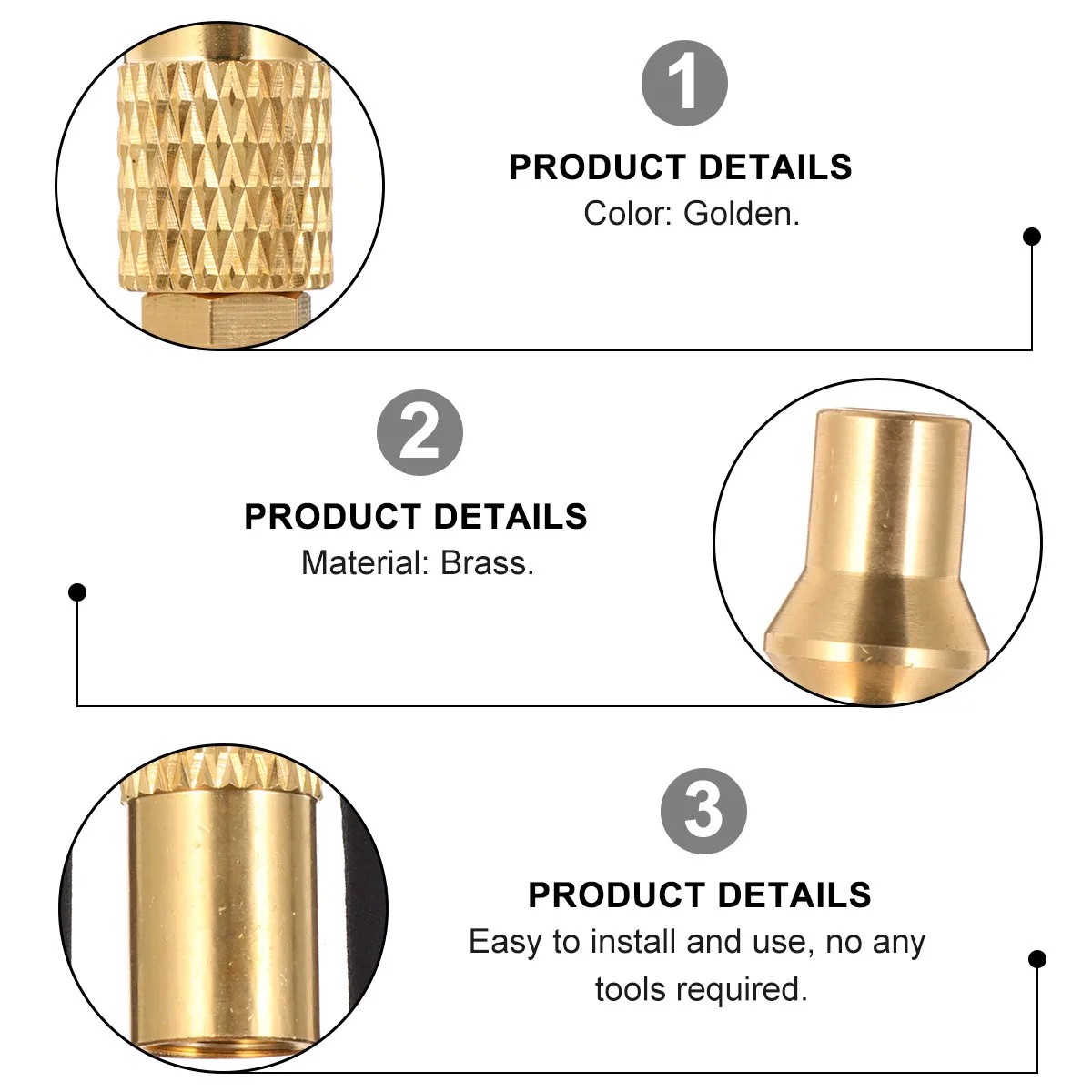 1Pcs Low Pressure Quick Connect Propane Fitting Brass Adapter for Gas System Bbq Grill Rv Use Gas Quick Connect Fitting