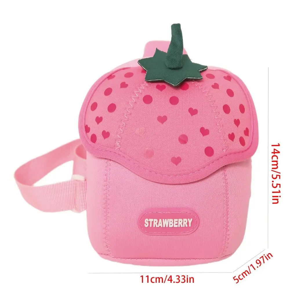 Portable Strawberry Children Backpack Fruit Cartoon Children's Crossbody Bag Lightweight Large Capacity Students Chest Bag