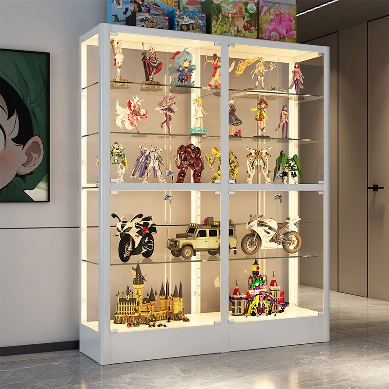 Figure Display Cabinet Household Living Room Toy Model Showcase Glass  Prize Display  Display Rack Cabinet Wine Ca