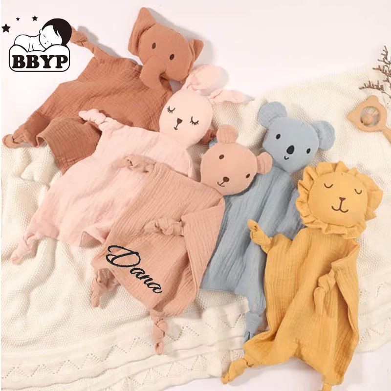 Personalization Cotton Baby Elephant koala Comforter Cute Baby Comforter Blanket Towel Muslin Bunny Blanket Animals Toy Towel