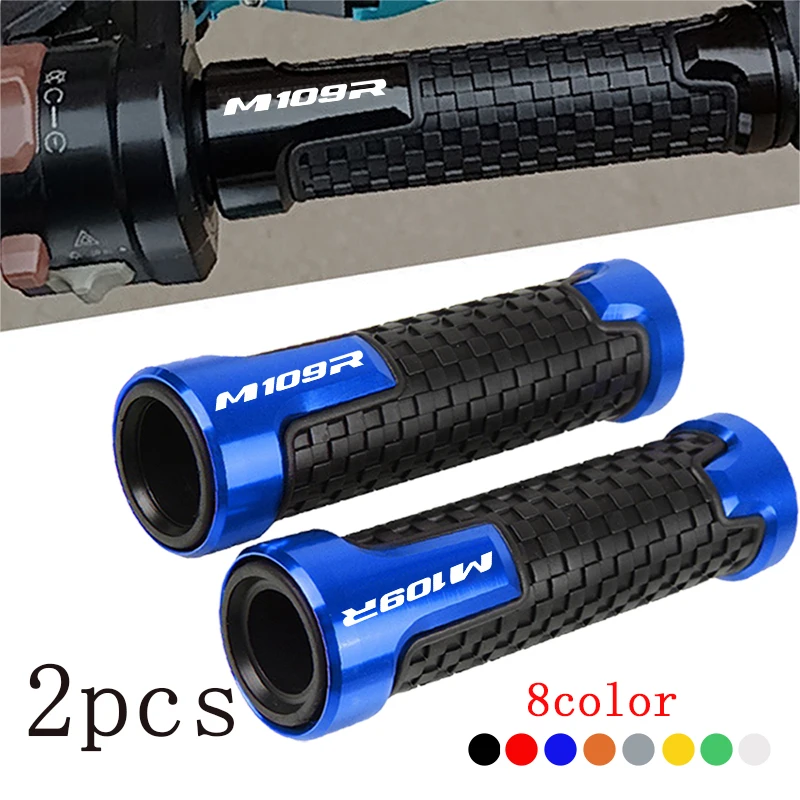 

For Suzuki Boulevard M109R 109R M109 Special Accessories Motorcycle Handlebar Grips CNC aluminum Rubber Hand Thruster Grips