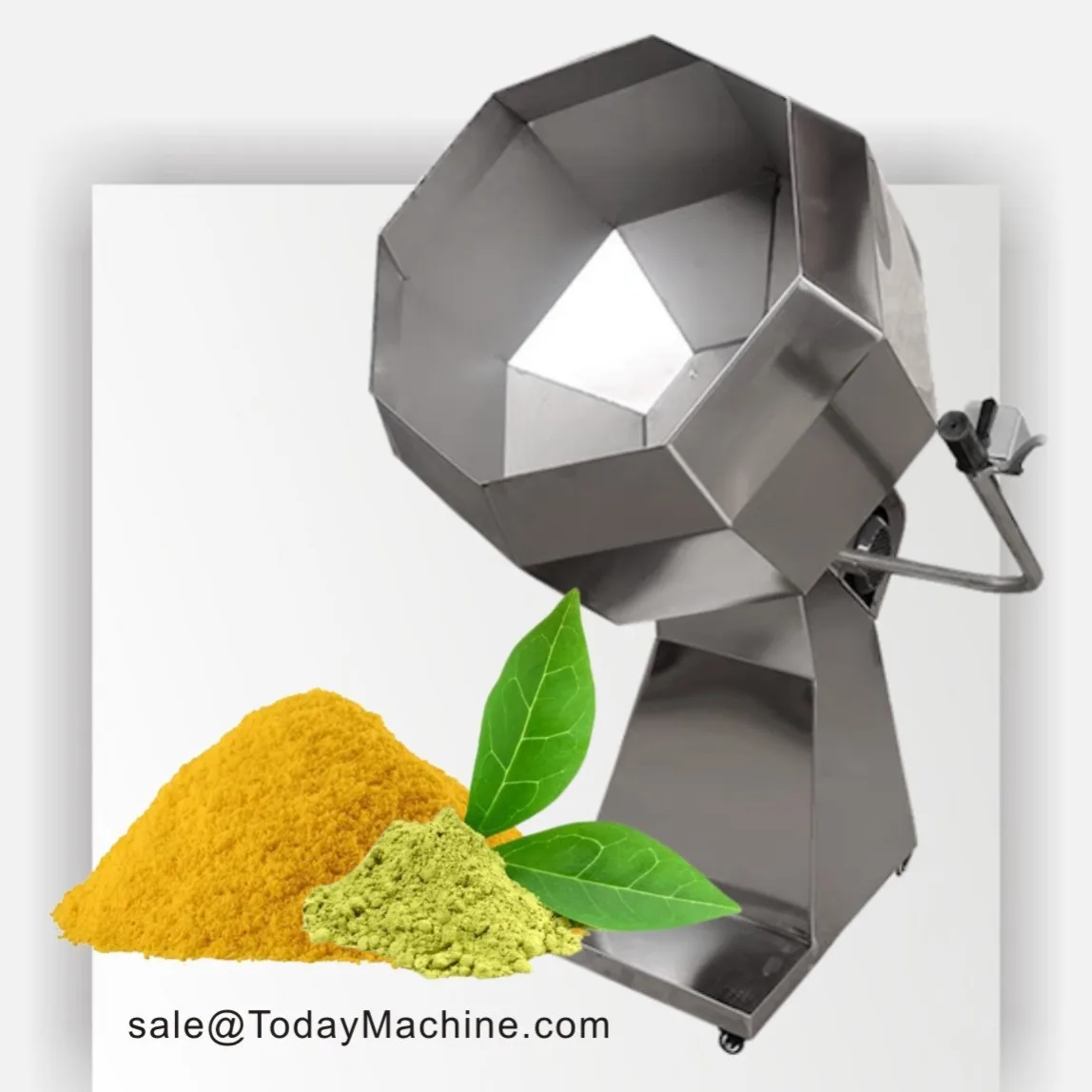 High Quality Drum Fried Food Potato Chips Snacks Seasoning Machine /Octagonal Peanut Flavoring Coating Machine