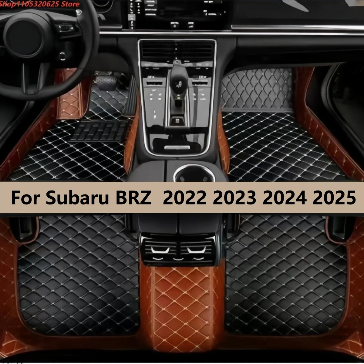 

Автомобильные коврики для Subaru BRZ 2022 2023 2024 2025, кожаные, внутренние, на заказ, аксессуары