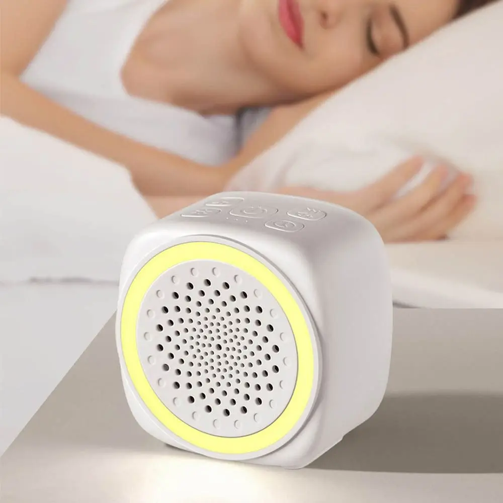 

with RGB Lighting Baby White Noise Machine 26 Types Soothing Music with Timer Sleep Sound Player Night Light White Auto Shutoff