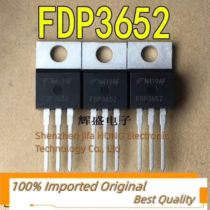 

10 шт./лот FDP3652 100V 61A TO-220 MOSFET лучшее качество в наличии оригинал