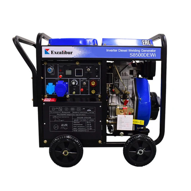 Duel Voltage 230V 380V Professional Manufacture 10KVA Welding Generator Diese Welder For Company Use