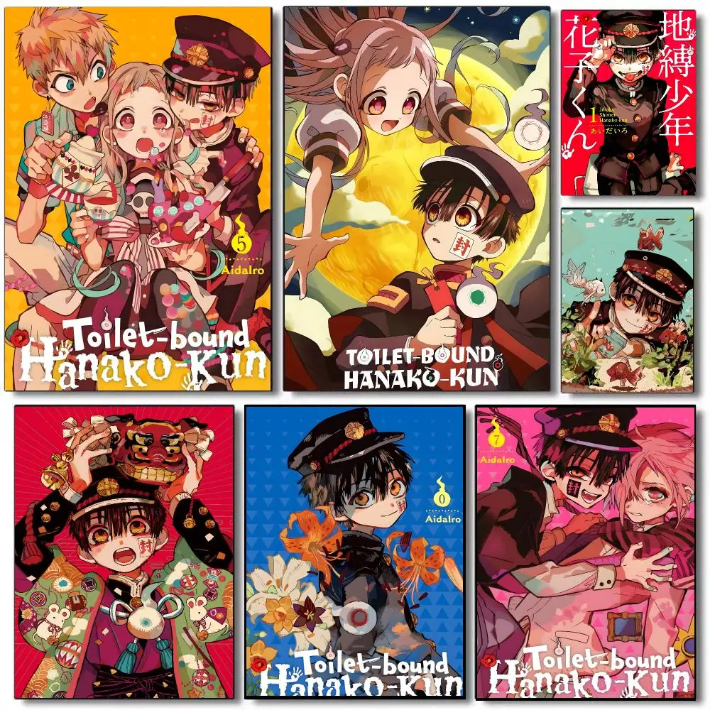 Toilet-Bound Hanako-kun Anime Fantasy Poster Self-adhesive Advanced Aesthetic Printing Paper Wall Art for Living Room Home Decor