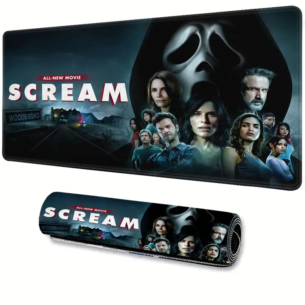 

Horror Scream Mousepad Large Gaming Mouse Pad LockEdge Thickened Computer Keyboard Table Desk Mat