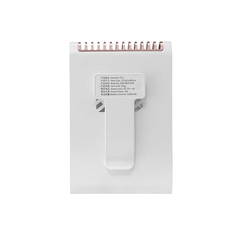 Ventilador de cintura USB pequeno portátil, ao ar livre, escalada, acampamento, pescoço, preguiçoso, 1200mAh, 1-10pcs