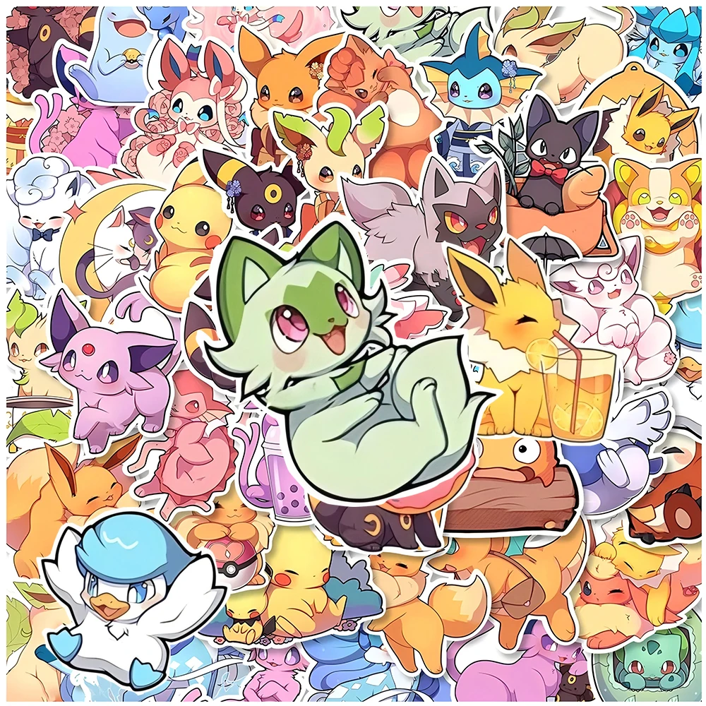 10/30/50pcs Kawaii Pikachu Eev - Phone Accessories Aesthetic recension och pris