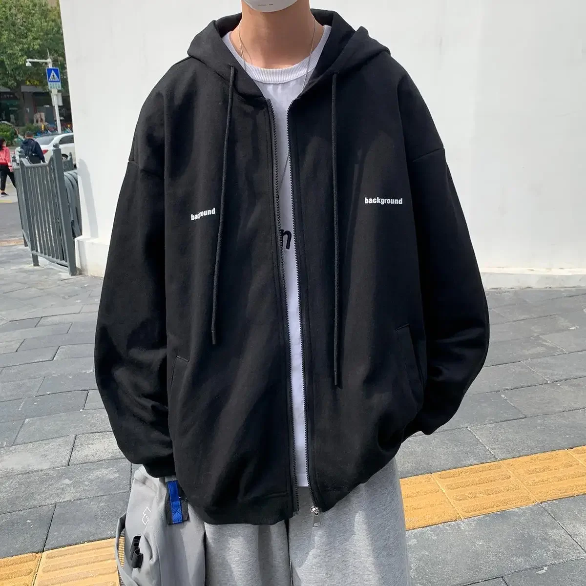 Zip Up Hoodie Sweatshirts for Men Women Harajuku Tracksuit Streetwear Casual Fashion Clothes Techwear Y2k Vintage 2024