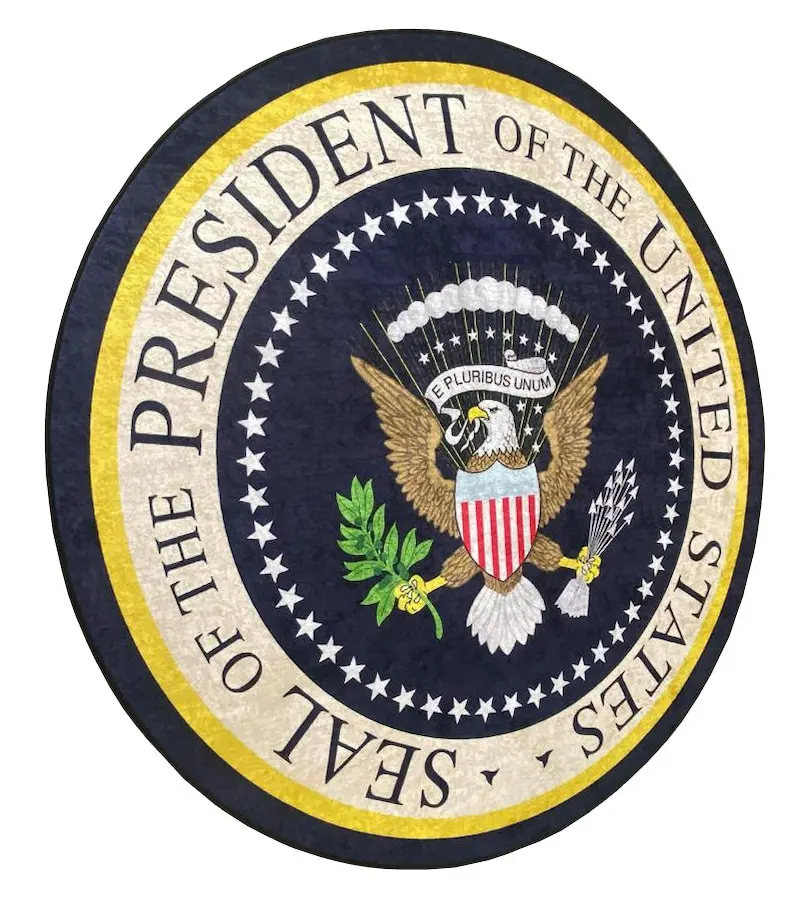 ختم تجريدي وبساط مستدير للرئيس - سجادة منطقة حديثة غير قابلة للانزلاق لديكور المنزل