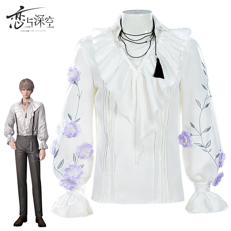 

Game Love And DeepSpace Heroines Cosplay Costume Wig Uniform Halloween Party For Men Comic Con Anime Clothing Including Shirt