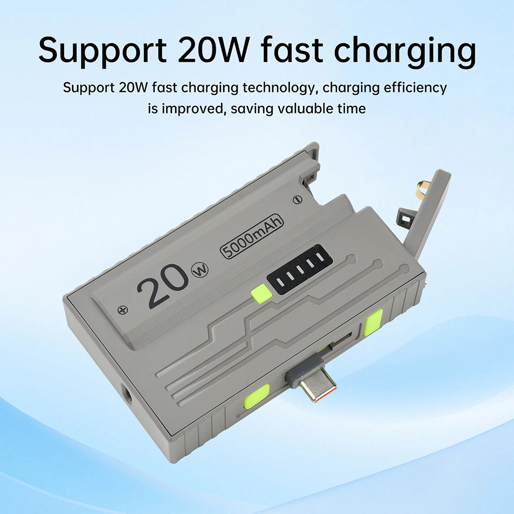 1*21700 صندوق بطارية لتقوم بها بنفسك عدة علبة شاحن البطارية لتقوم بها بنفسك صندوق بنك الطاقة 20 واط شحن سريع لشحن الهاتف لا يشمل البطاريات