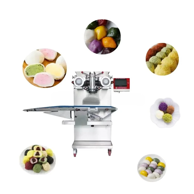 Mango Mochi Filling Equipment  Glutinous Rice Ball Production Line Date Nut Ball Forming Machine for Factory