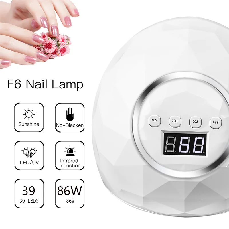 Nail Lamp Professional Manicure Gellak Lamp Led UV LED Nail Dryer For Gel Varnish UV Nail Machine With LCD Display Gel Lamp