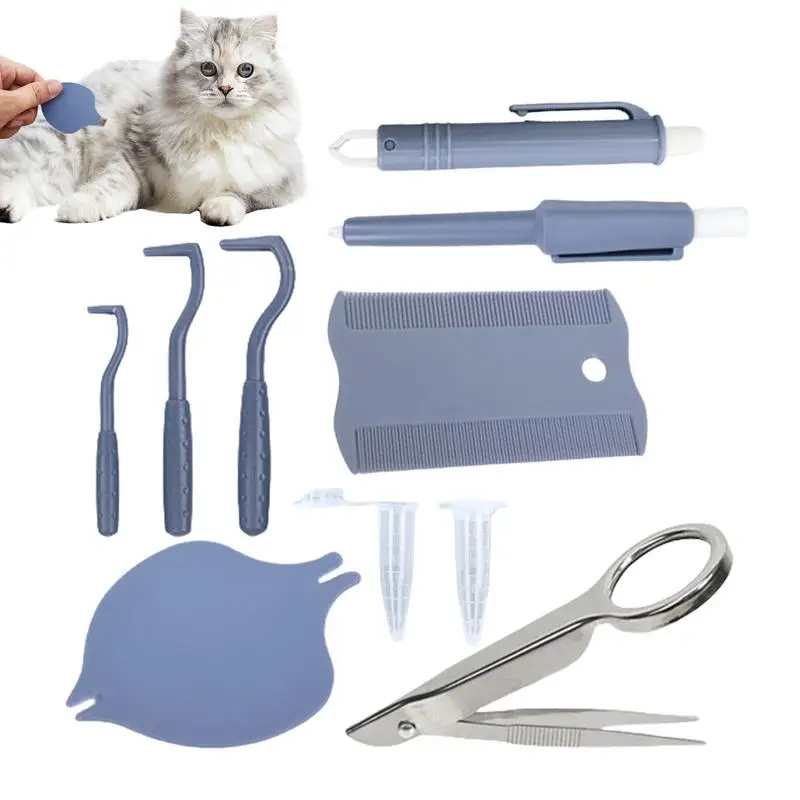 

Tick Removal Tool For Dogs Pet Flea Puller Set Multifunctional Ergonomic Flea And Tick Remover Kit For Dogs Cats And Multi-Pet