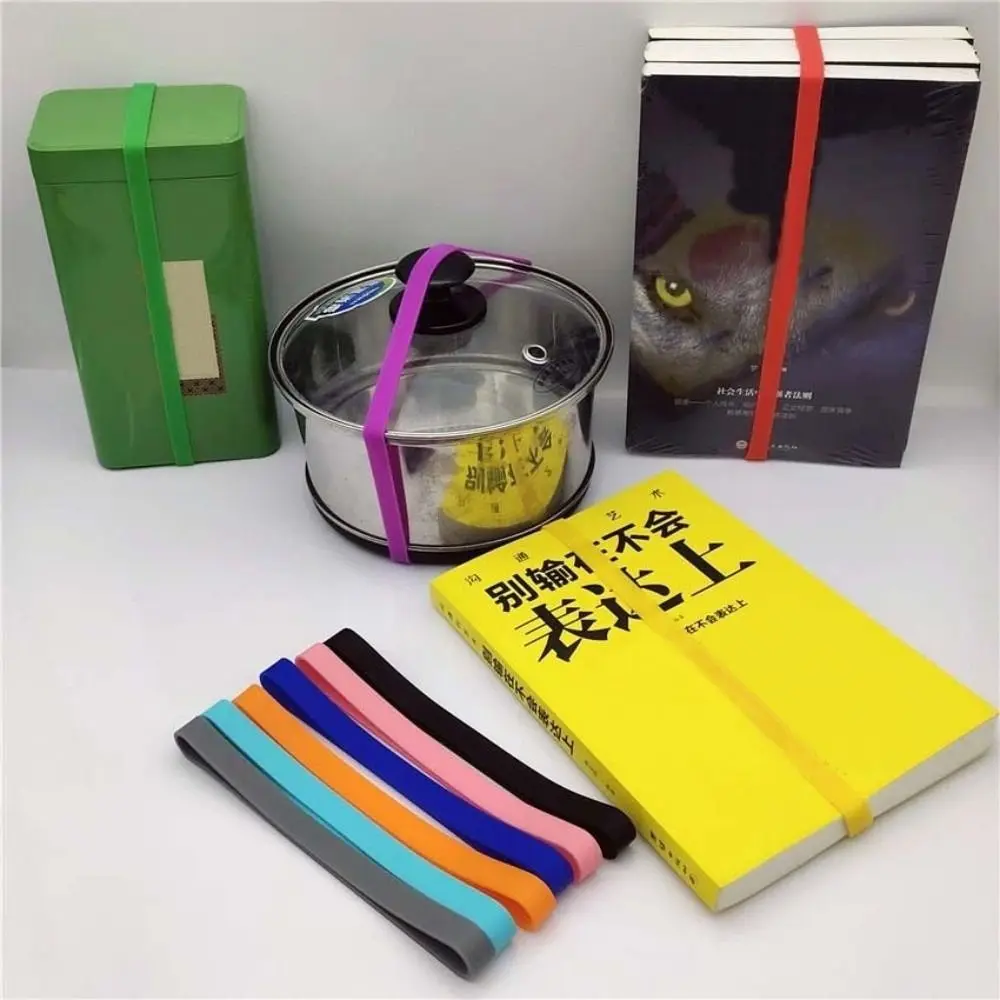 4 pcs Windproof Beach Towel Clips Colorful Silicone Towel Holder Bands Break-Resistant Multi-functional Stretchable Bands Beach