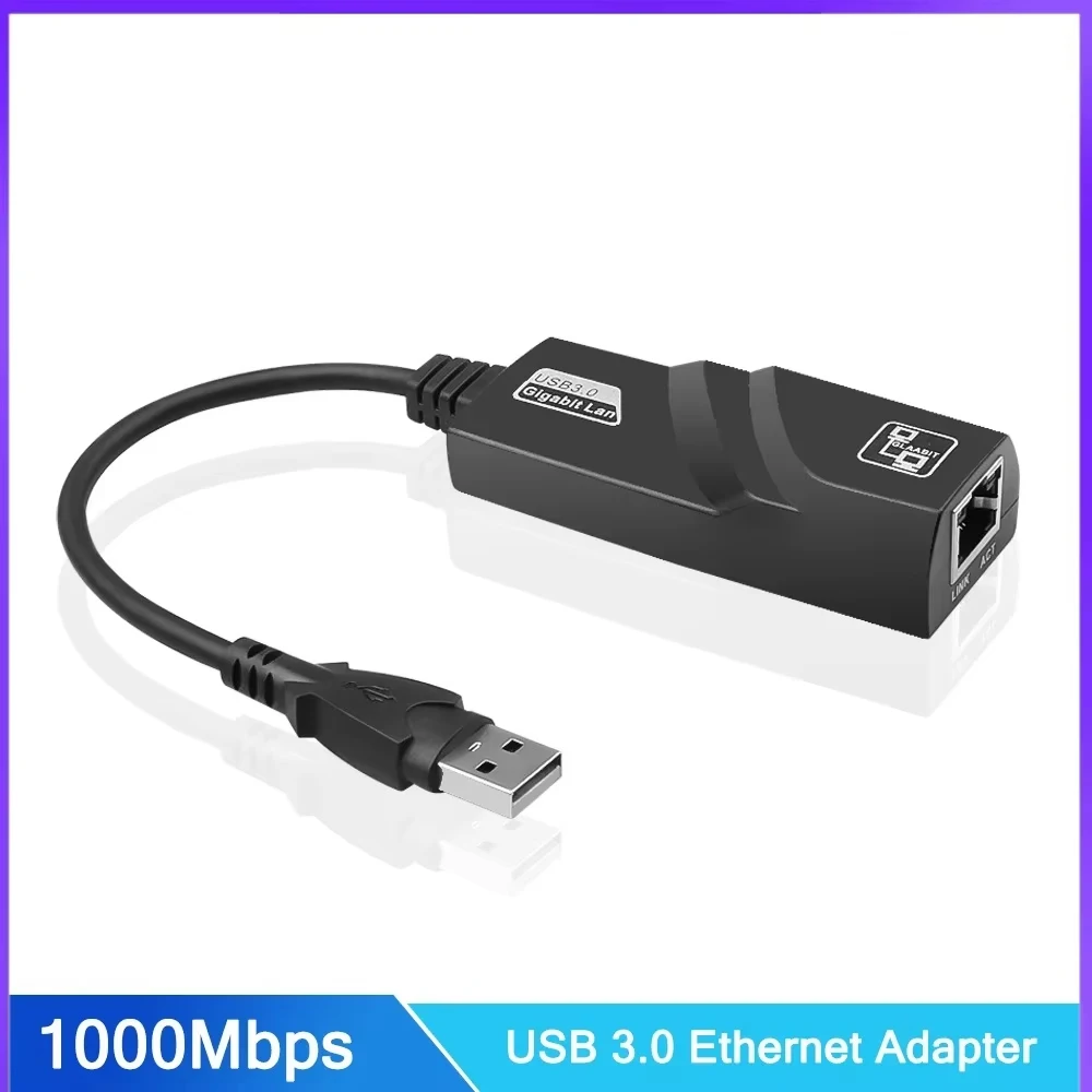 USB 3.0 TypeC To Rj45 Lan Ethernet Wired Adapter 100-1000Mbps Network Cable For PC Macbook Windows Laptop Desktop Plug And Play