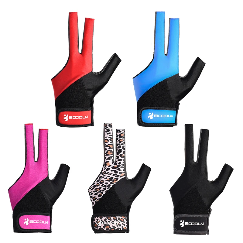 Billiards Glove Left Hand Three Finger Snooker Billiard Glove Non Slip Elasticity Billiard Training Gloves Accessories 0932