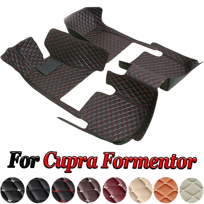 Car Floor Mats For Cupra Formentor 2022 2023 Trunk Mat Auto Interior Accessories Leather Carpets Rugs Foot Pads