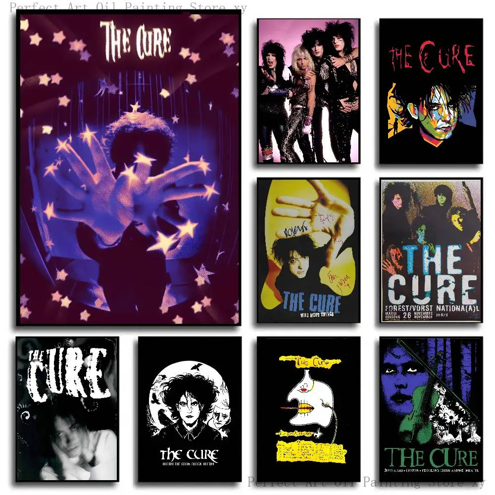 Band The C-Cure Poster Self-adhesive Art Room Entrance Restaurant Wall Decor Art Painting