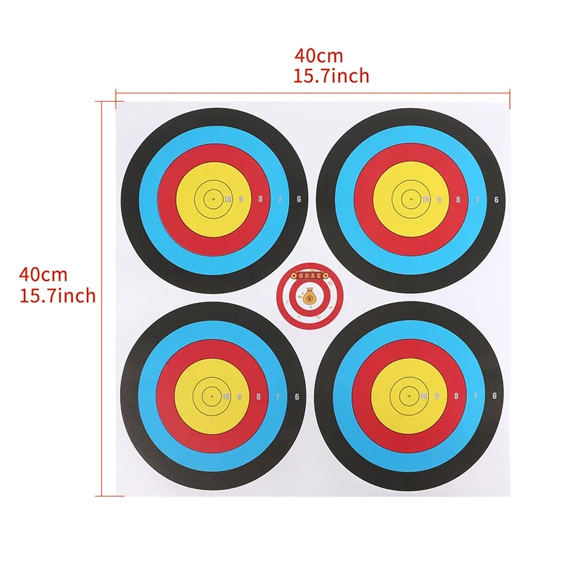 10/15/20pcs Target Paper Non-reflective for Recurve Compound Bow Arrow Dart Practice Shooting Archery Target Paper Accessories