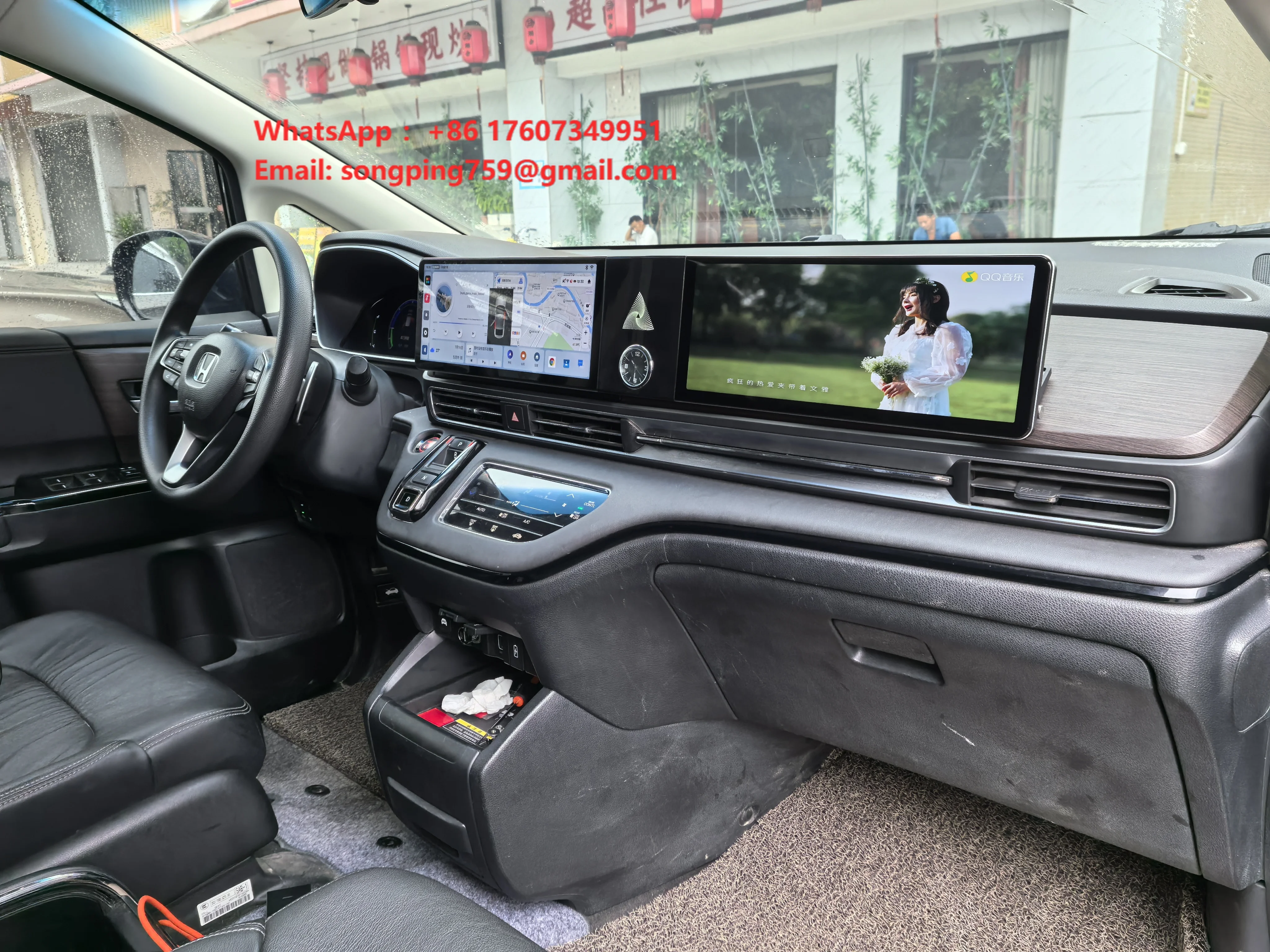 Car Autmotive Interior Upgraded Center Console Touch Screen Gps Navigation for Honda Odyssey