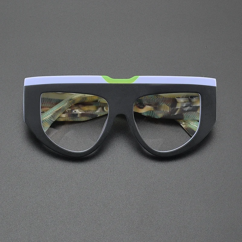 

Thick Acetate Cat Eye Glasses Multi-Color Retro Square Frames for Unisex, Luxury Myopia Prescription Eyewear with Vintage Flair