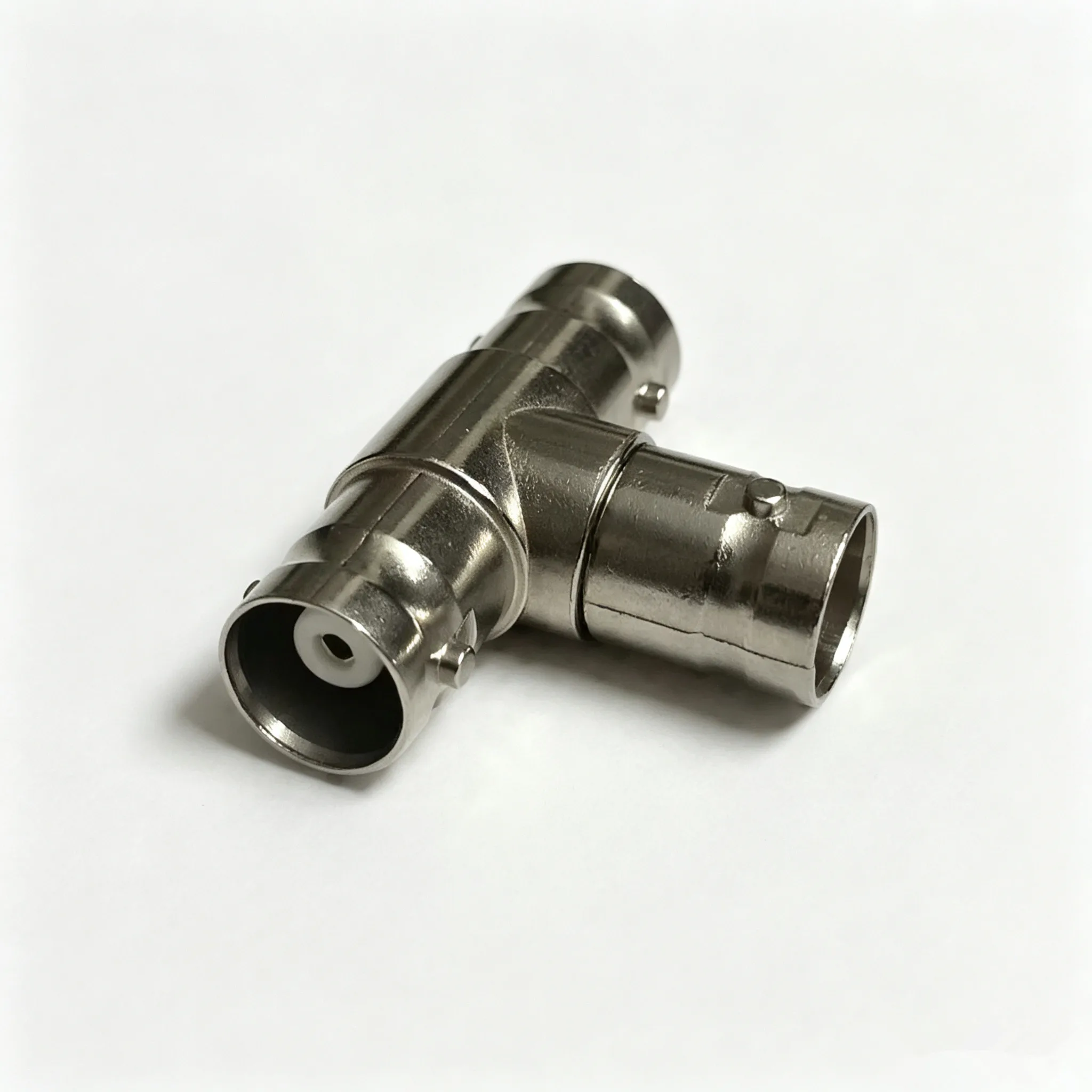 100pcs BNC 3 Female Adapter Connector Coaxial T-type Adapter Coupler Splitter Plug for Monitoring Video CCTV Camera