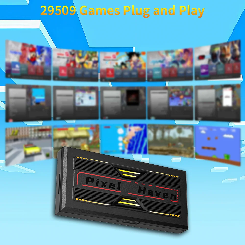 4K HD Retro Game Box Pixel Hav - Retro Gaming Tv Box recension och pris