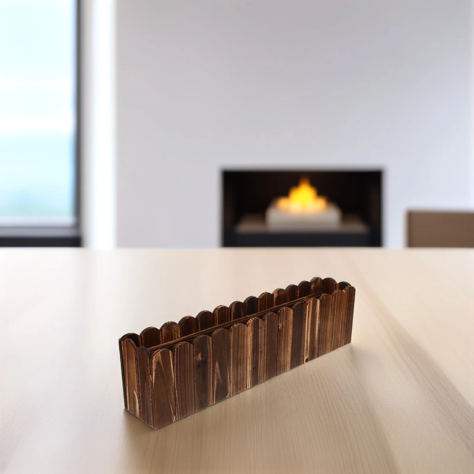 Wooden Flower Small Flowerpot For Windowsill Planters Indoor Indoor Balcony Garden Fake Flower Planter Box Window Sill Outdoor