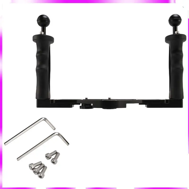 N98R Dual Handheld Stabilizer Diving Underwater Camera Housings Tray/Grip Waterproof With Double Handle For Dome Port Waterproof