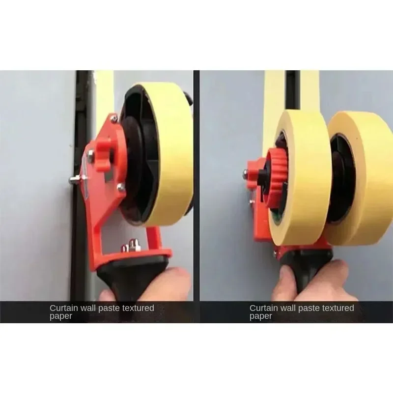 Portable 220vMasking Paper Paste Machine Masking Tape Sticky Paper Machine Marking Artifact Tape Machine Double Group Glue Beaut