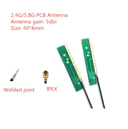 2.4G/5.8G dual-band WiFi receiver antenna, digital image transmission module antenna, built-in PCB antenna