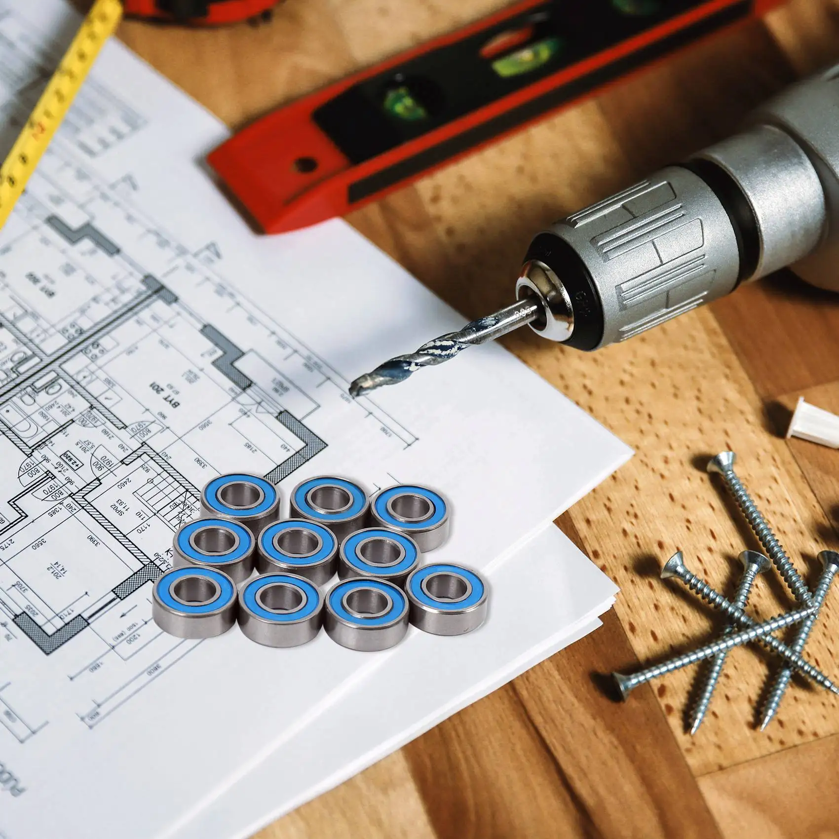 عجلة تدافع مائلة ، MR115 ، 5x11x4 ، 10