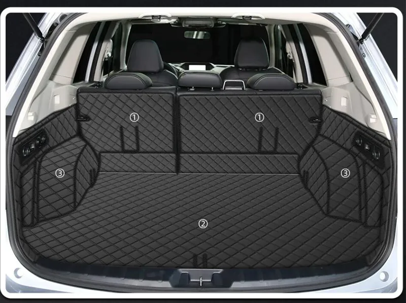 Custom full set car trunk mats for Subaru Forester 2025-2019 Top quality cargo liner mat boot carpets cover for Forester 2024