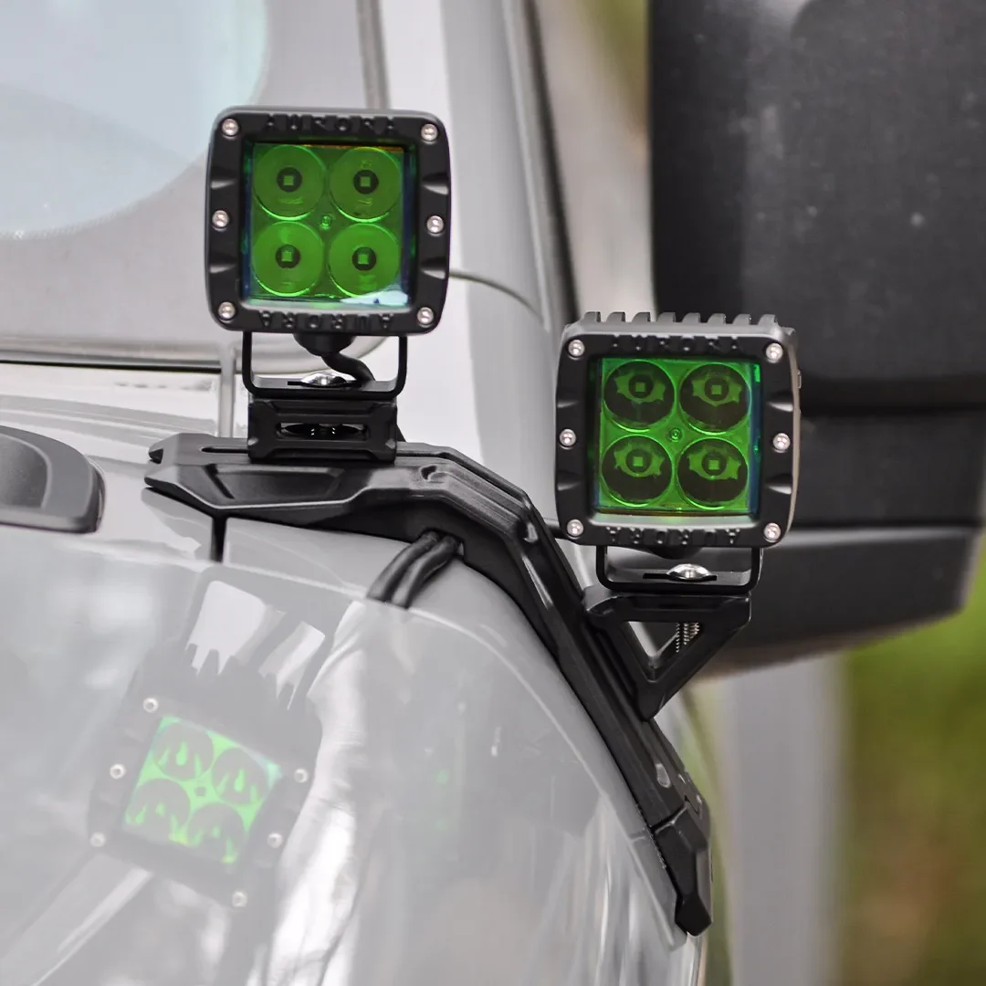 For GWM TANK 300 Car A Pillar Spotlight Extension Bracket Front Hood Car Sports Camera Dual Light Mount Modification Accessories