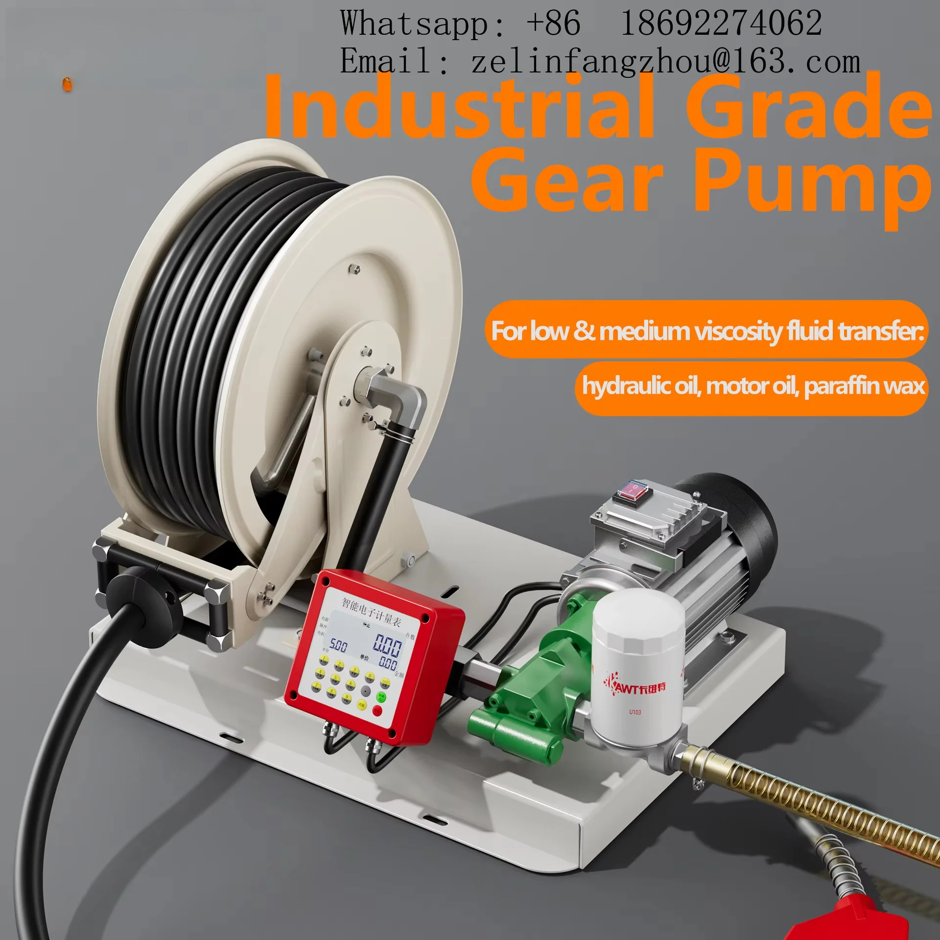 CAVITT Industrial Hydraulic Gear Pump High Pressure Relief Valve Fuel Transfer Lube Oil Pump 220V 380V 550W 750W 1100W