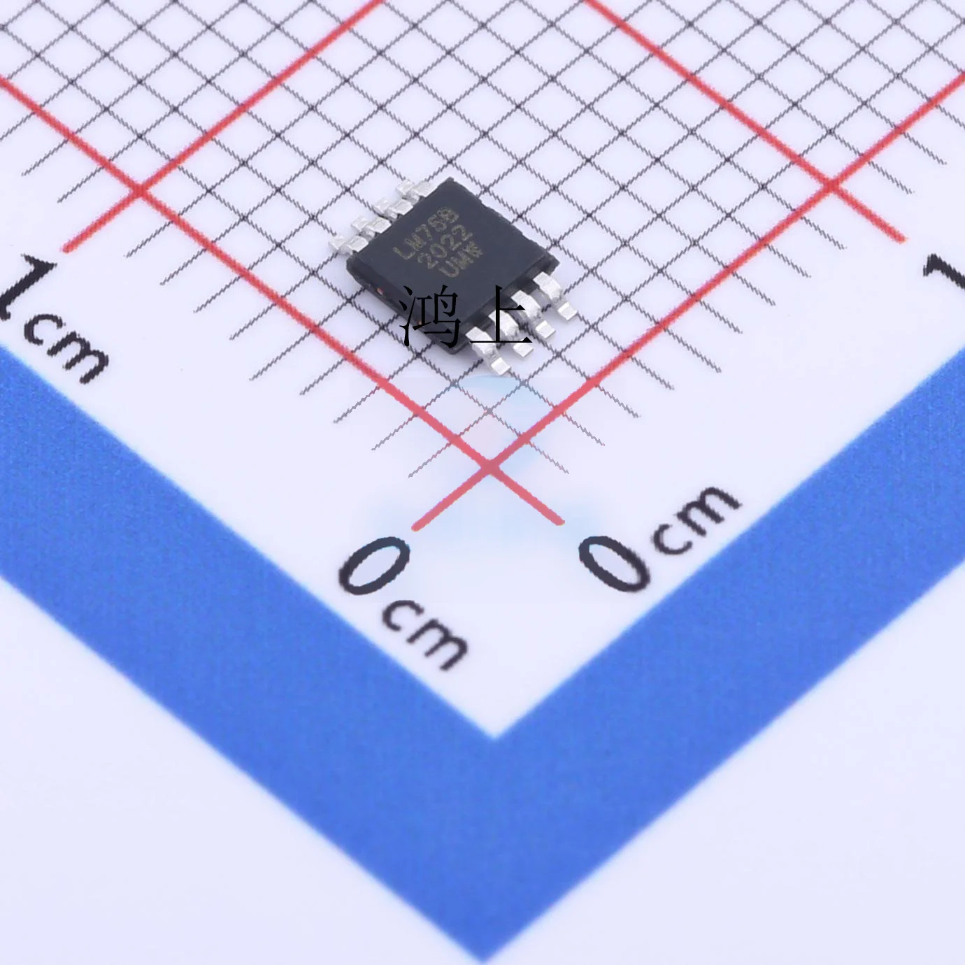 5PCS/Lot  LM75BDP,118 LM75 LM75B LM75BDP VSSOP8 MSOP SMD IC Digital Temperature Sensor And Thermal Watchdog IC