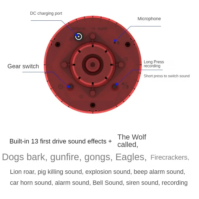 Solar Alarm Warning Light Remote Control Infrared Human Body Sensor Recording Driving Away Animals and Wild Boars 3-sided Sensor