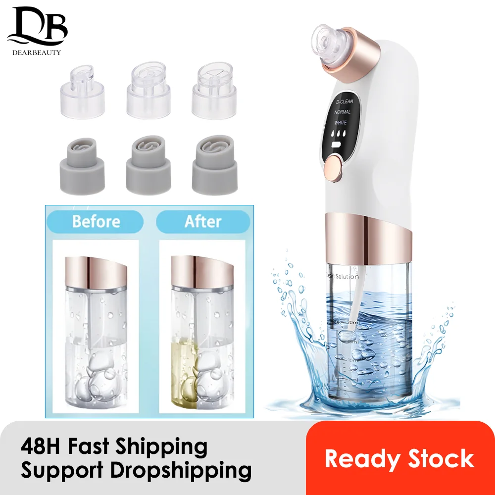 

Blackhead Remover Pore Vacuum Face Cleaner Electric Pimple Black Head Removal USB Rechargeable Water Cycle Facial Cleaning Tools