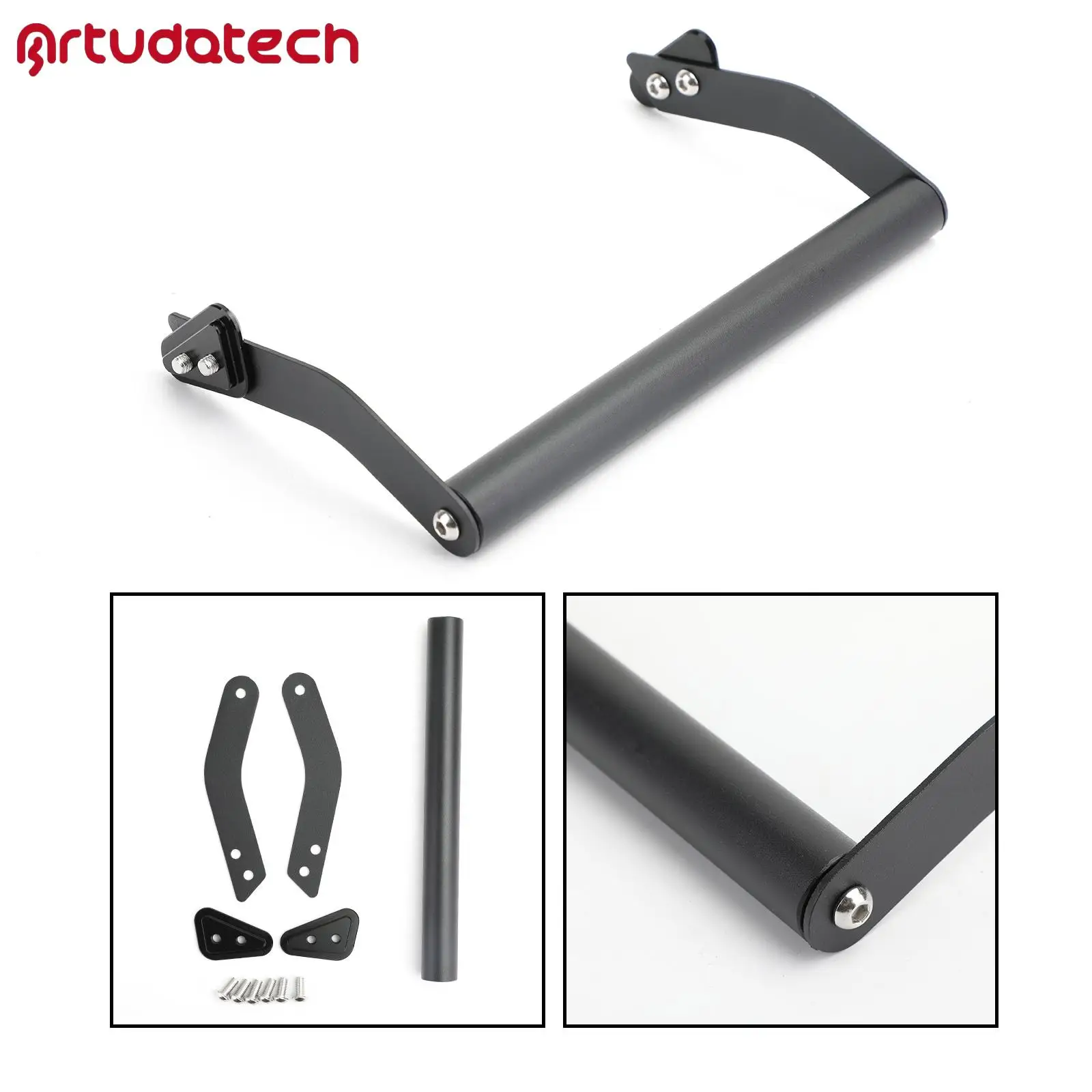 

Black Windscren Bracket Mount Smartphone/GPS Holder for Kawasaki Versys650 2015-2019