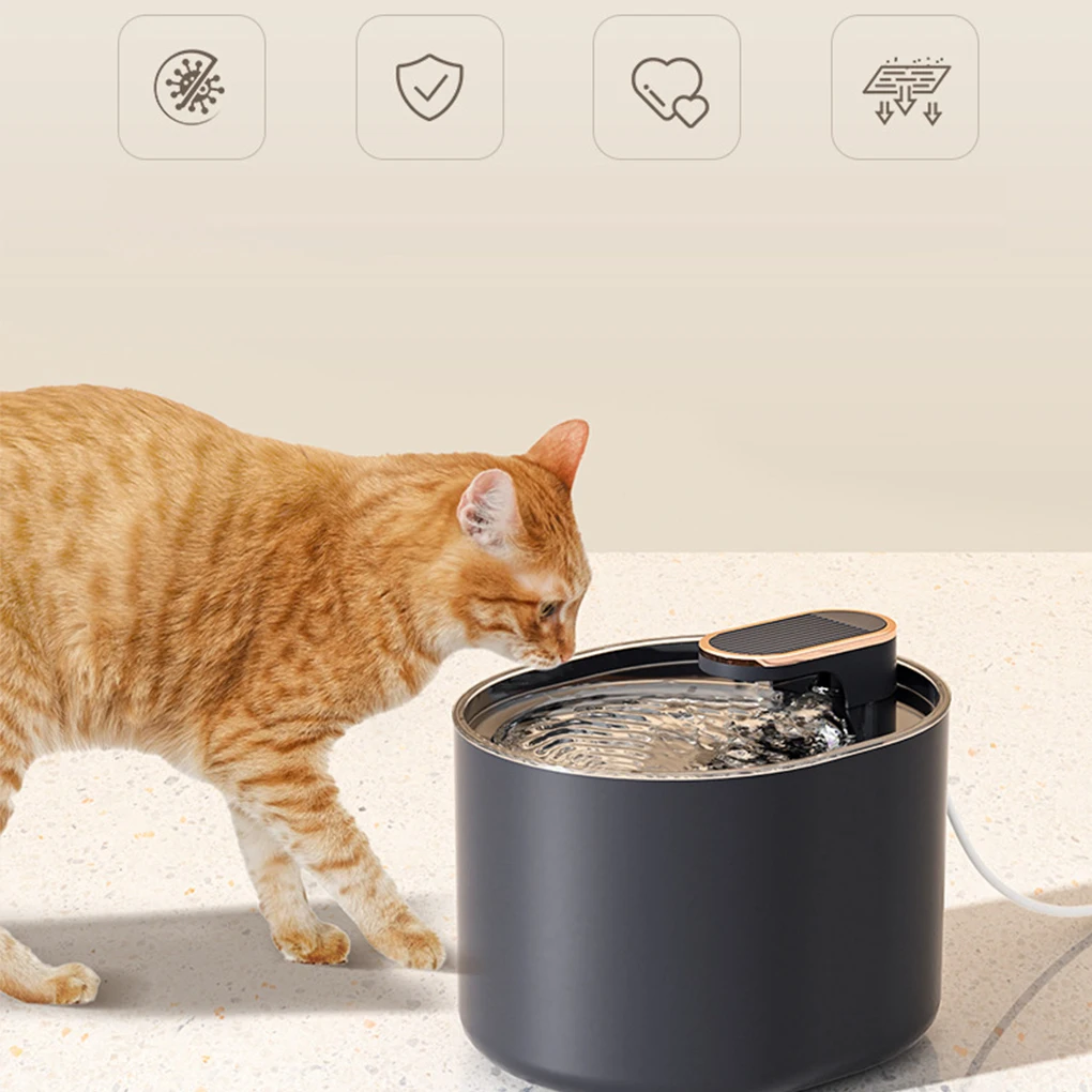 USB Charging Cat Fountain Filter For Continuous Fresh Water Supply Water Fountain Cat Water Fountain