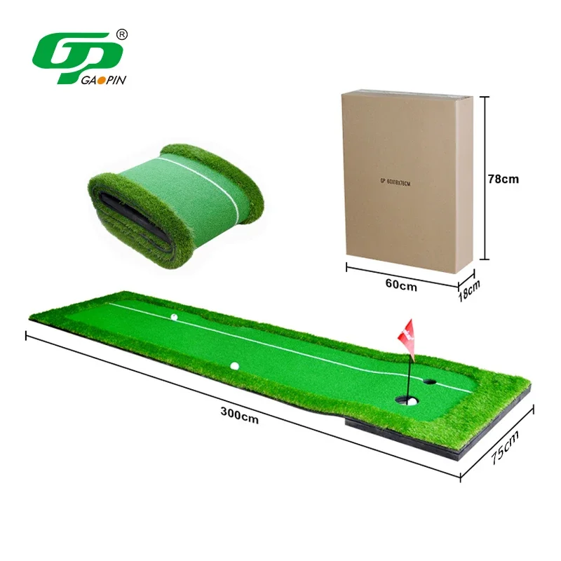 

Golf Putting Green Mat Home Practice Golf Green Hitting Mat Indoor Golf Simulator Room