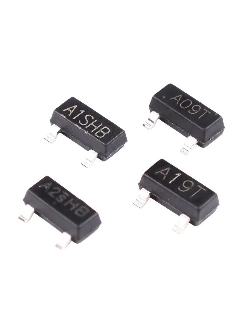 20 Stück AO3400 3401 SI2301 2302 SMT A1/A2SHB A09T A19T MOS-Transistor SOT23 – Detail 3