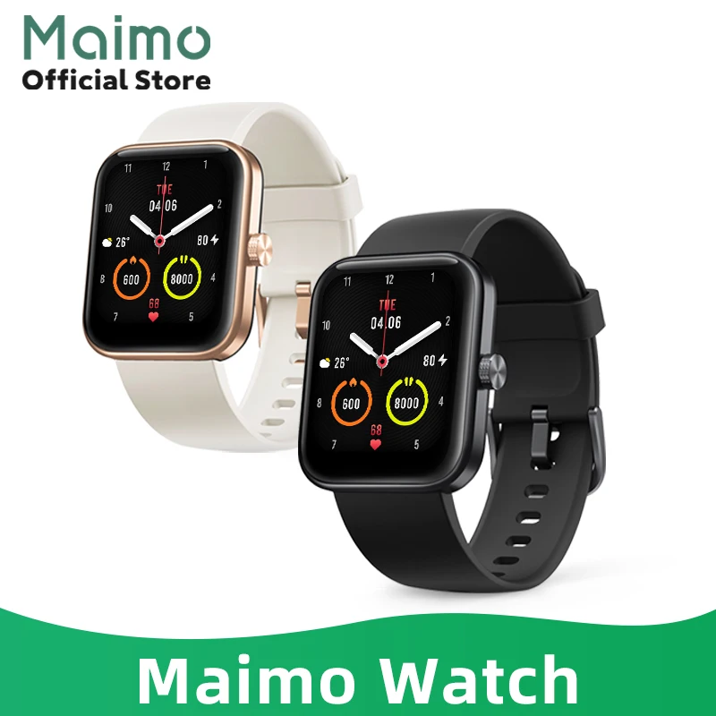 Phiên Bản Toàn Cầu 70mai Maimo Dây Oxy Trong Máu Nhịp Tim 1.69 "5ATM Chống Thấm Nước Dành Cho Xiaomi Smartwatch Mi Ban Nhạc Nam Nữ đồng Hồ