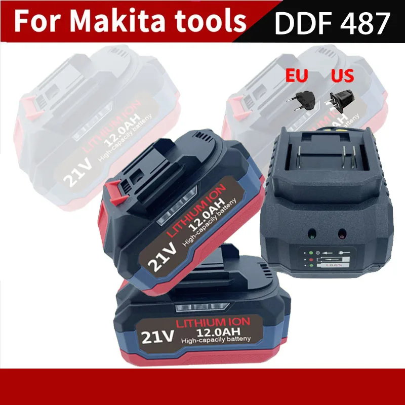 

for Makita6.0Am 9.0Am 12.0Am 18V 12.0Ah Rechargeable Battery for Makita Cordless Drill & Power Tools